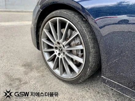 [오산휠복원] 벤츠 E클래스 20인치 휠 상처로 인한 다이아몬드컷팅 휠 복원 작업 / 성남시 시흥동