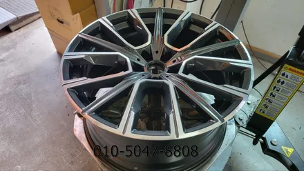 화성휠복원 BMW740LI 20인치 다이아커팅 휠수리 찾아가는 서비스 탁송, 대품 휠 장착 / 성남시 시흥동