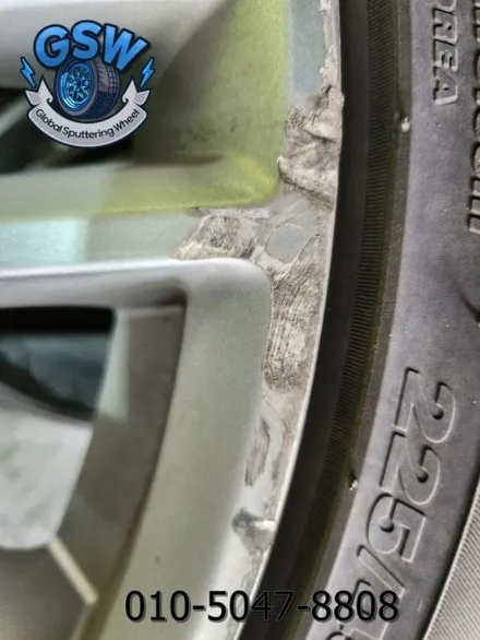 제네시스 G70 18인치 상처로 인한 휠복원 및 블랙 크롬 휠도색 탁송 처리 대품 휠 장착 후기입니다 / 성남시 시흥동