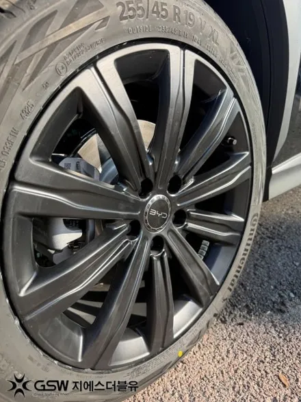 판교 BYD 씨라이언7 휠도색 후기 순정 컷팅휠 블랙 반무광 작업 GSW 판교점 / 성남시 시흥동