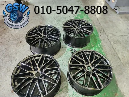 제네시스 G70 18인치 상처로 인한 휠복원 및 블랙 크롬 휠도색 탁송 처리 대품 휠 장착 후기입니다 / 성남시 시흥동