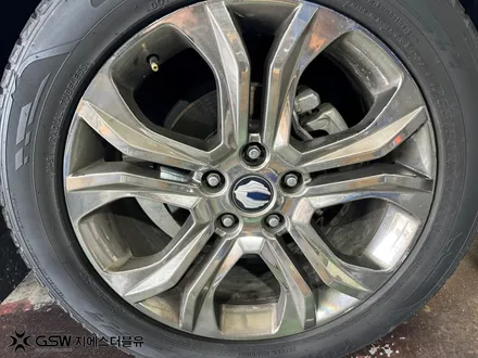 전주 휠도색 G4 렉스턴 20인치 화이트 크롬 휠복원 후기 / 광주 서구 매월동