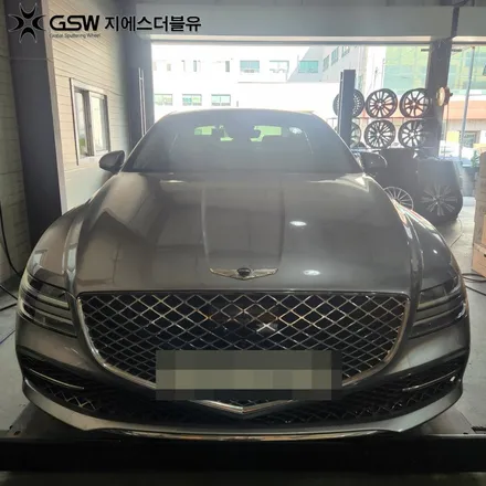 광주 제네시스 G80 18인치휠 다이아컷팅 휠복원 후기 / 광주 서구 매월동