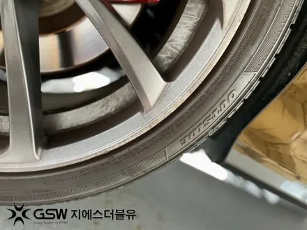 강남 아우디 S7 20인치휠 반광 스크래치 휠복원 작업 후기 / 광주 서구 매월동
