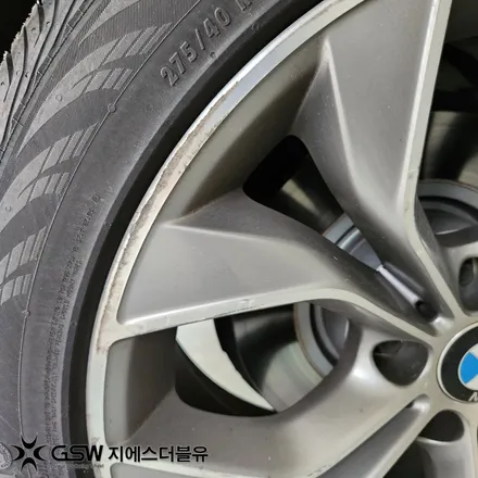 BMW X4 휠도색 후기 광주 19인치 블랙 유광 도색 사례 / 광주 서구 매월동