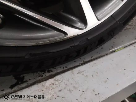부산 제네시스 G90 20인치 다이아컷팅 휠복원 후기 출차 중 연석 스크래치 복원 / 광주 서구 매월동