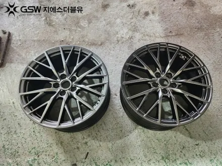 중고휠 제네시스 G80 스포츠휠 19인치 반광 스크래치 작업 잘하는 업체! GSW! / 광주 서구 매월동