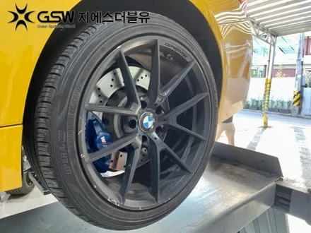 화성휠도색 BMW M4 19인치휠 블랙무광 작업 후기 / 광주 서구 매월동