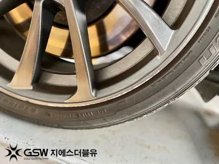 강남 아우디 S7 20인치휠 반광 스크래치 휠복원 작업 후기 / 광주 서구 매월동