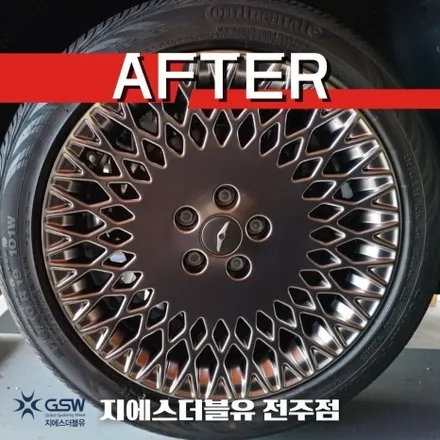 [경주 중고휠] 제네시스 G80 19인치 반광 스크래치 휠복원 / 광주 서구 매월동