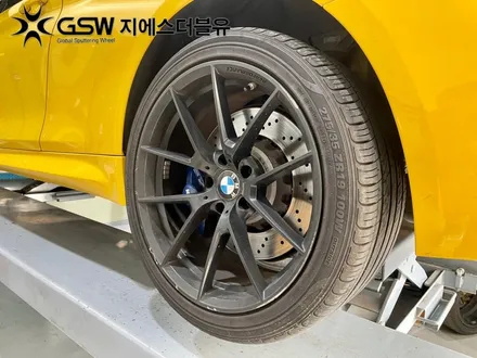 화성휠도색 BMW M4 19인치휠 블랙무광 작업 후기 / 광주 서구 매월동