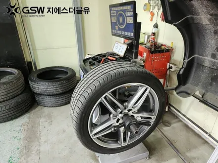 대구 벤츠 E220D AMG 19인치휠 다이아컷팅 휠복원 작업 후기 / 광주 서구 매월동