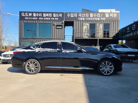 제네시스 G80 반광스퍼터링 [휠도장 지에스더블유 수입차휠수리 수입차휠복원 전주휠 익산휠 군산휠 대전휠 광주휠 전주휠수리 전주휠복원 스퍼터링 블랙크롬 분체도장 휠도장] / 광주 서구 매월동