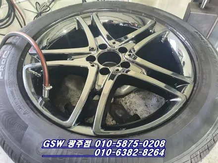 [GSW] 벤츠 S400 18인치 휠 블랙크롬 휠도색 후기입니다 [나주시휠도색][나주시휠복원][나주시휠수리] / 광주 서구 매월동