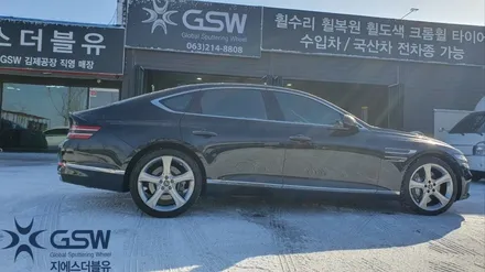 제네시스 G80 19인치 휠복원 스퍼터링 휠도색 작업 지에스더블유전주점 / 광주 서구 매월동