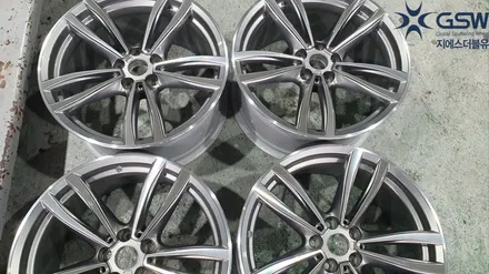 BMW 7시리즈 740LD 19인치휠복원 다이아컷팅휠수리작업 지에스더블유전주점 전주휠복원 / 광주 서구 매월동