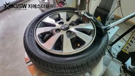 광주 기아 모닝 휠복원 14인치 다이아컷팅 휠 복원장착 후기입니다! / 광주 서구 매월동