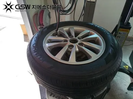 광주 아반떼 15인치휠 실버 스크래치 휠복원 작업 후기 / 광주 서구 매월동
