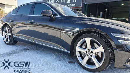 제네시스 G80 19인치 휠복원 스퍼터링 휠도색 작업 지에스더블유전주점 / 광주 서구 매월동
