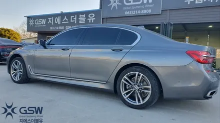 BMW 7시리즈 740LD 19인치휠복원 다이아컷팅휠수리작업 지에스더블유전주점 전주휠복원 / 광주 서구 매월동
