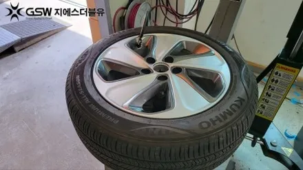 광명 휠수리 LF 쏘나타 하이브리드 17인치휠 상처로 인한 수리장착 후기 / 광주 서구 매월동
