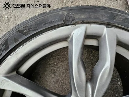 강남 휠도색 BMW M550D 20인치휠 블랙유광 작업 후기 / 광주 서구 매월동
