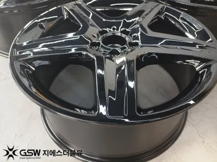 수원 휠도색 벤츠 GLE 350D AMG 20인치휠 블랙크롬 작업 후기 / 광주 서구 매월동