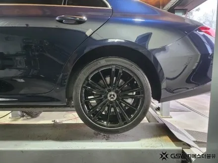 부산 벤츠 CLS400D 19인치 순정휠 블랙유광 휠도색 작업 후기 / 광주 서구 매월동