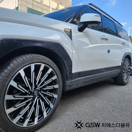 광주 싼타페 MX5 휠복원 21인치 다이아컷팅 스크래치 신차 복원 후기 / 광주 서구 매월동
