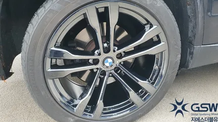BMW X5 20인치 휠복원 업체 블랙 유광 블랙 크롬 휠도색작업 지에스더블유 / 광주 서구 매월동