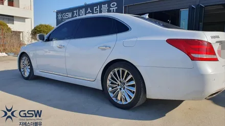 현대 에쿠스 차량 EQ900 19인치 휠복원 화이트크롬 휠도색작업 지에스더블유전주점 / 광주 서구 매월동