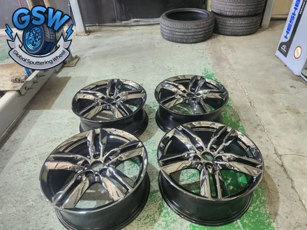 [BMW 휠도색] 블랙크롬 휠도색 BMW X1 18인치 컷팅휠 순정휠 휠복원 부터 도색까지 작업 후기 / 광주 서구 매월동