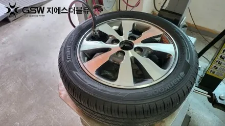 광주 기아 모닝 휠복원 14인치 다이아컷팅 휠 복원장착 후기입니다! / 광주 서구 매월동