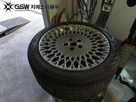 [경주 중고휠] 제네시스 G80 19인치 반광 스크래치 휠복원 / 광주 서구 매월동
