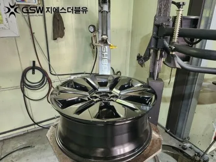 광주 모하비 휠도색 20인치휠 블랙크롬 도색 잘하는 업체! 지에스 더블유! / 광주 서구 매월동