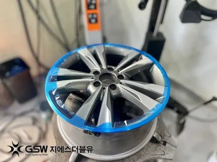 군산 벤츠 휠복원 E300 18인치휠 다이아컷팅 휠복원 작업 후기 / 광주 서구 매월동
