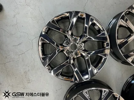 익산 쏘렌토 19인치휠 화이트 크롬 휠도색 작업 후기 / 광주 서구 매월동