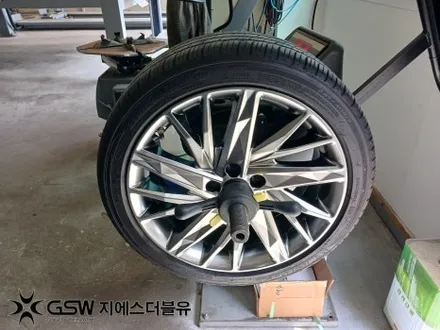 세종 그랜저 IG 19인치휠 긁힘으로 인한 휠복원 작업 후기 / 광주 서구 매월동