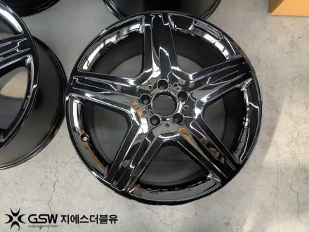 수원 휠도색 벤츠 GLE 350D AMG 20인치휠 블랙크롬 작업 후기 / 광주 서구 매월동