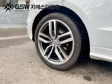 분당 아우디 SQ5 21인치휠 다이아컷팅 휠복원 작업 신품처럼 반짝이게 / 광주 서구 매월동