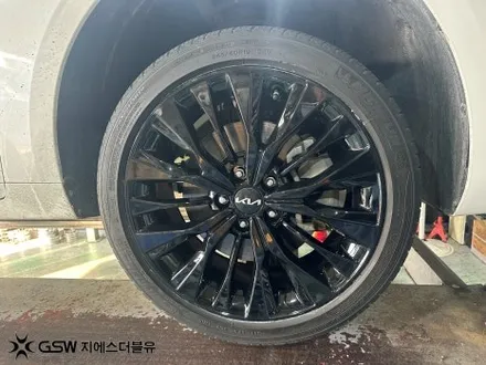 전주 기아 K8 휠도색 19인치 순정컷팅휠 블랙 유광 GSW 전주점 / 광주 서구 매월동
