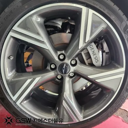 광주 휠복원 제네시스 GV80 22인치 다이아컷팅 휠, 사진만 보고 GSW를 찾아오신 이유 / 광주 서구 매월동
