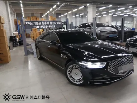 부산 제네시스 G90 휠복원, 이 정도 스크래치도 복원될까요? / 광주 서구 매월동