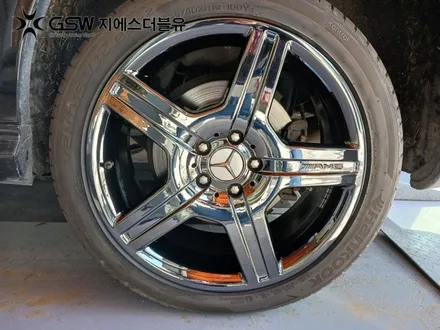 청주 벤츠 휠도색 S550 19인치휠 블랙크롬 작업 후기 / 광주 서구 매월동