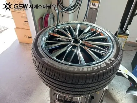 그랜저 IG 19인치휠 휠도장면 떨어짐으로 인한 블랙크롬 휠도색 작업 후기 / 광주 서구 매월동