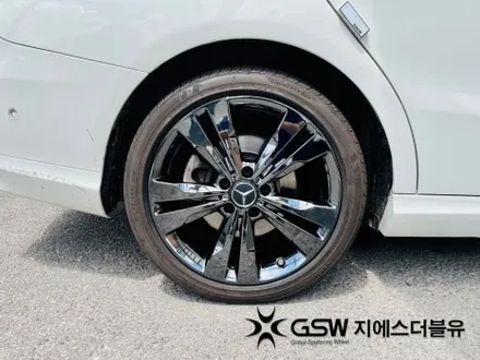 대구 휠도색 벤츠 CLA 200D 18인치 블랙크롬 작업 후기 / 광주 서구 매월동