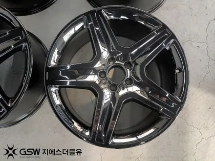 수원 휠도색 벤츠 GLE 350D AMG 20인치휠 블랙크롬 작업 후기 / 광주 서구 매월동