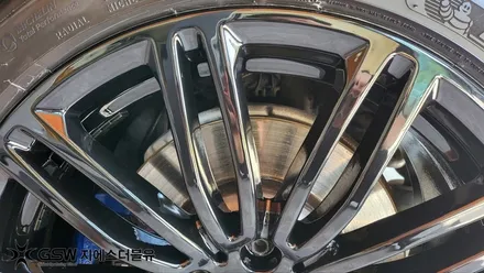 강남 휠도색 BMW 540I 19인치 블랙유광 작업 후기 / 광주 서구 매월동