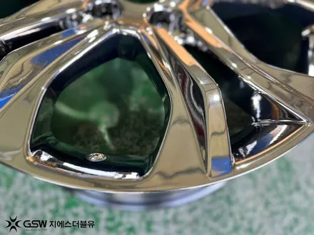 전주 휠도색 G4 렉스턴 20인치 화이트 크롬 휠복원 후기 / 광주 서구 매월동