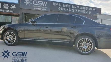 쌍용 체어맨 19인치 휠복원 도금 휠 화이트크롬 휠도색작업 지에스더블유 / 광주 서구 매월동